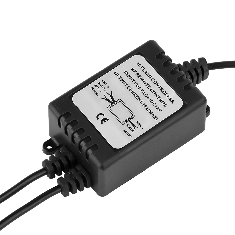 12V 120W 16 Lighting Modes Flash Controller RF Remote Control Module LED DRL Flash Controller System for Car Motorcycle