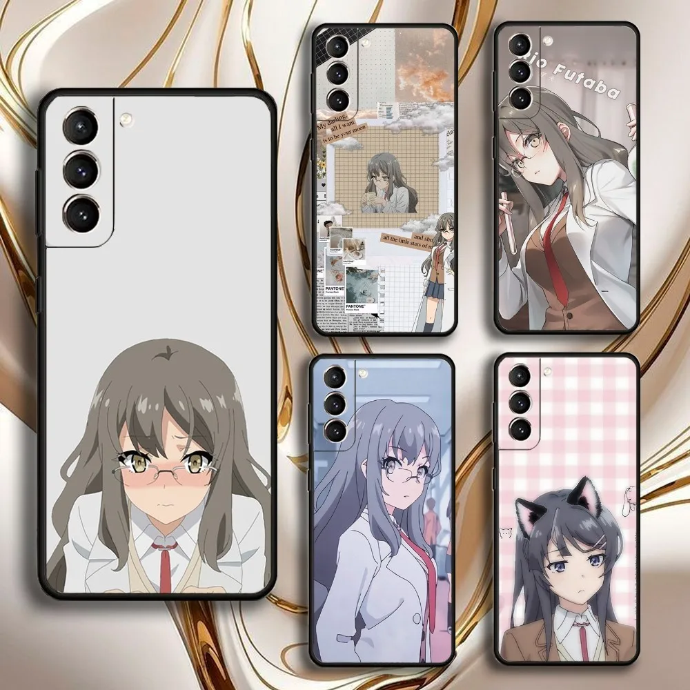 

Futaba Rio Senpai Phone Case For Samsung GalaxyA13,21s,22,31,32,52,53,71,72,73,Soft Black Shell