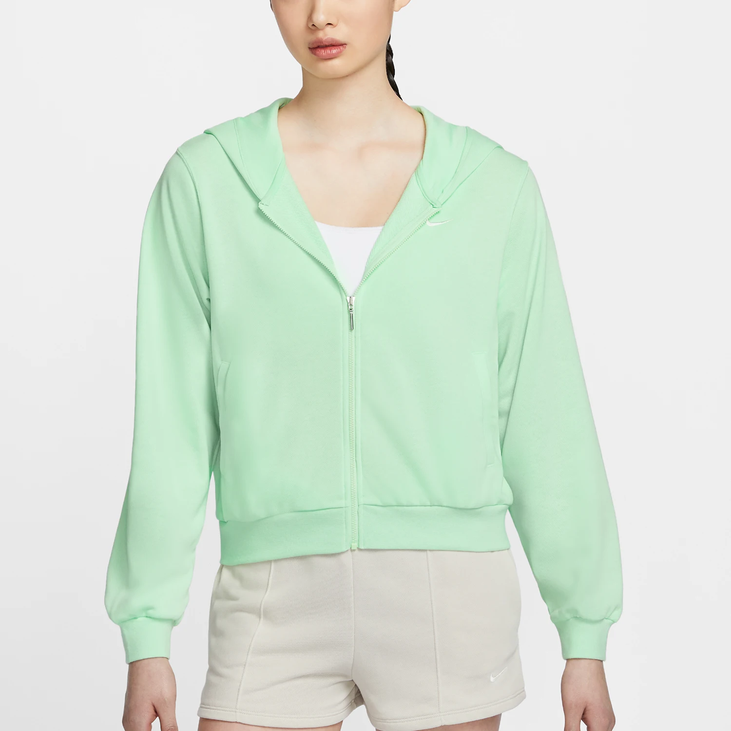 

Nike genuine 2024 New Women's Knitted Hooded Zip-Up Jacket FN2420-376