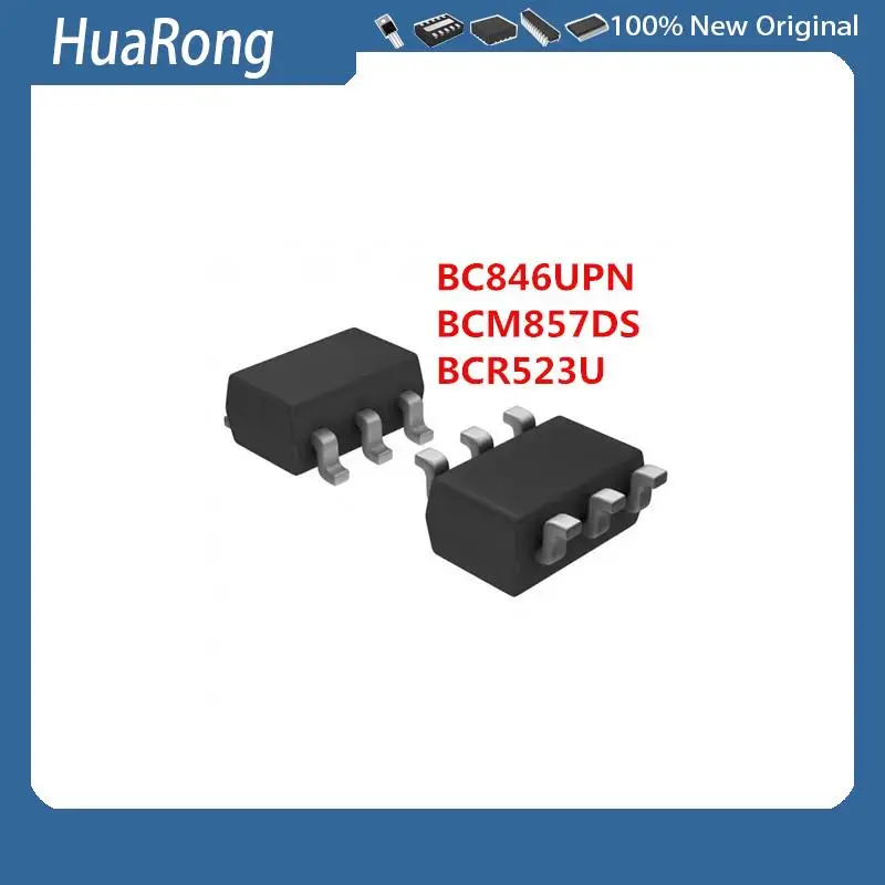 100Pcs/Lot BC846UPN   BCM857DS BCR523U SOT-23-6