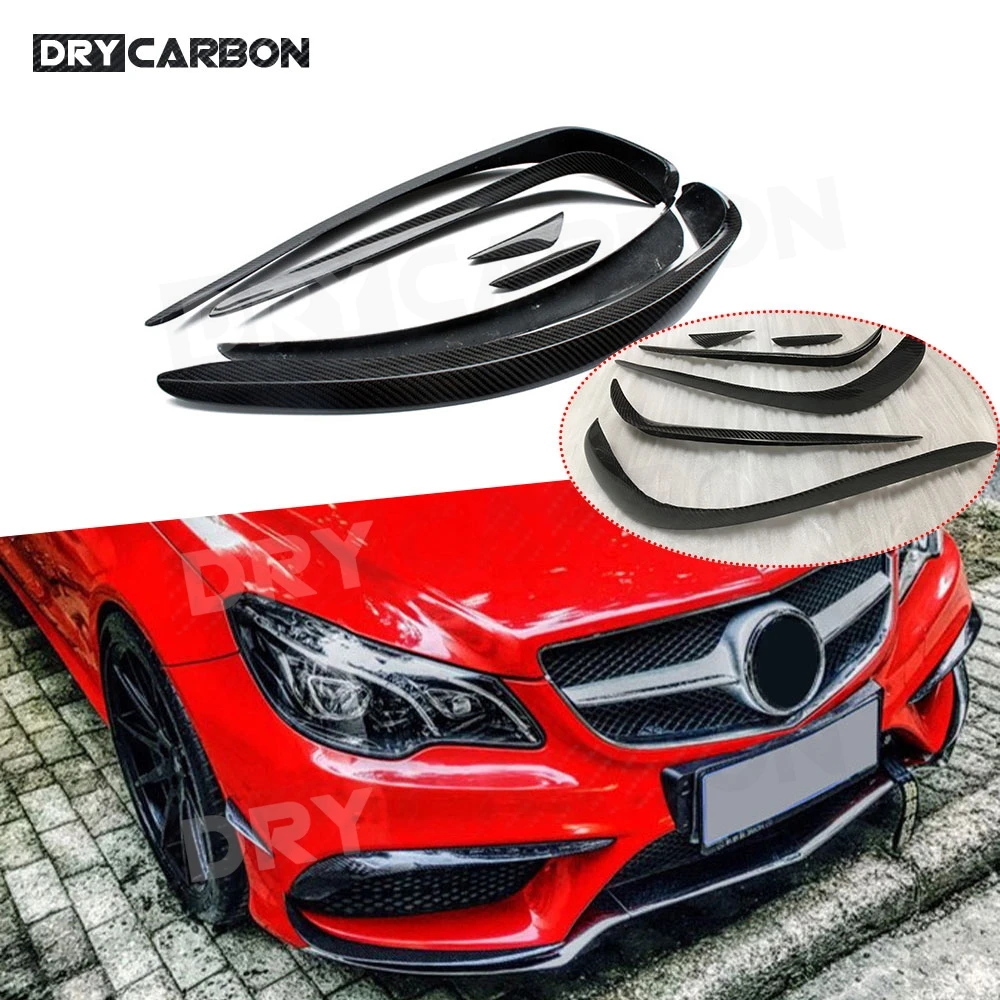 

Передняя противотуманная фара из углеродного волокна, бампер, канады, разветвители, спойлер для Benz W207 C207 Coupe E200 E260 E300 2014-2016, обвесы FRP