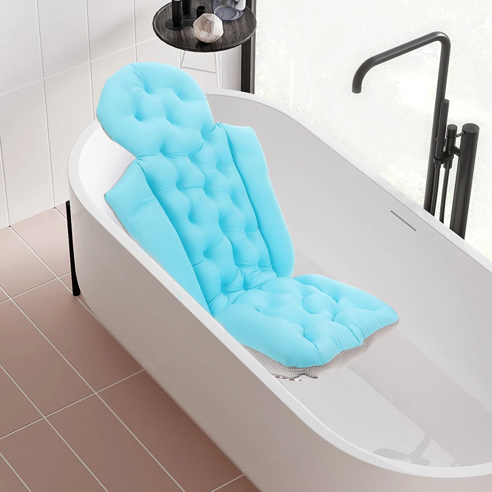 

Bath Mat Ergonomic Pillow Non Slip Tub Adult Bathtub Shower Cushion for Cushions