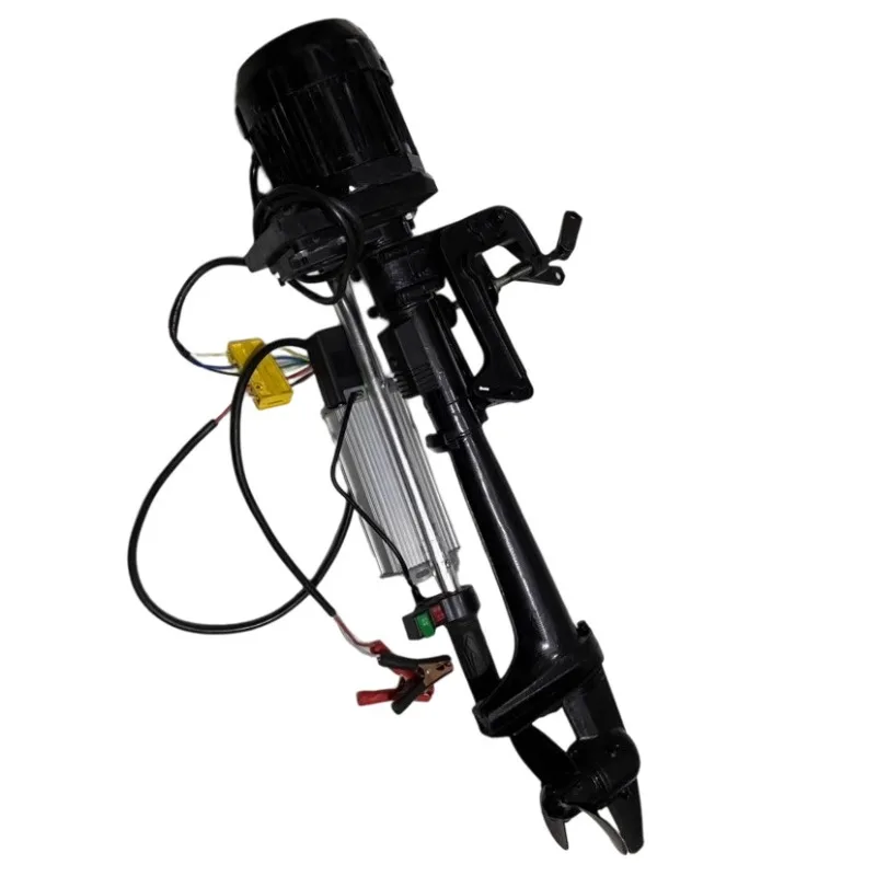 48V 1000/1200/1500W High-Speed Brushless Outboard Trolling Motor for Fishing/Pontoon/Inflatable Boats Conversion Kit