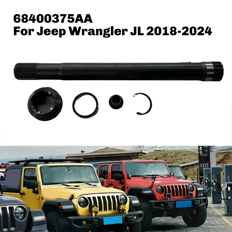 For Jeep Wrangler JL 2018-2024 Right Half Shaft Intermediate Shaft Kit 68400375AA