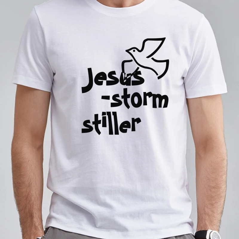 Футболка женская/мужская с надписью, смешная Повседневная рубашка с рисунком Иисуса женской и мужской веры, уличная одежда, черный и белый цвета