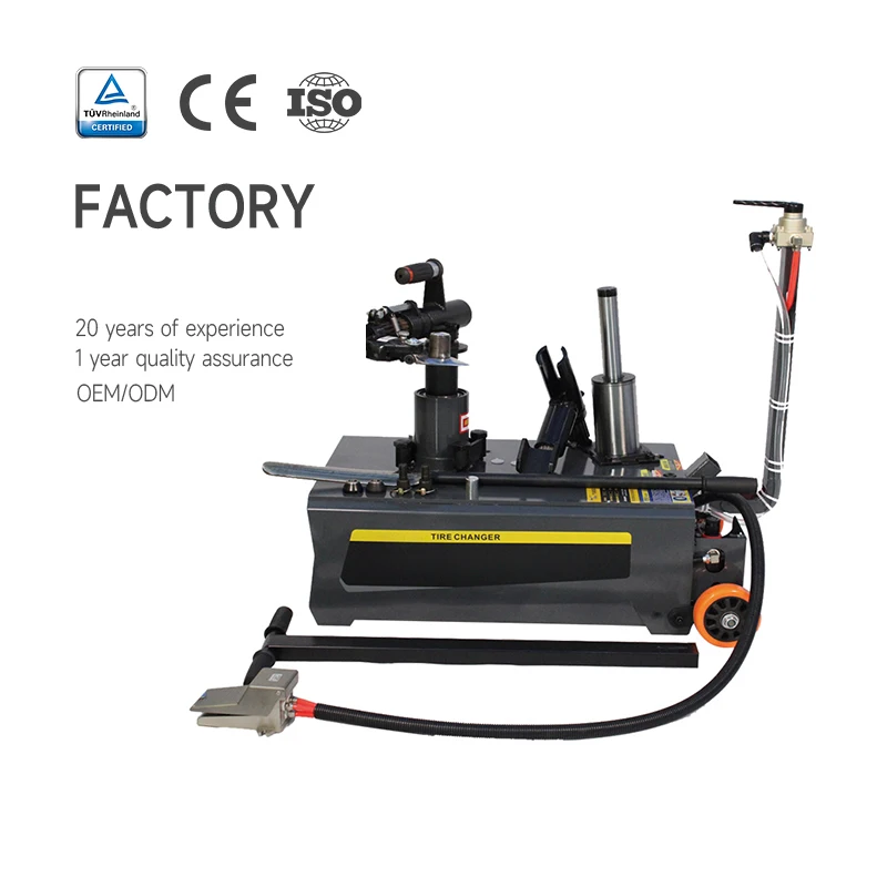 Heavy Duty Three Cylinder Vacuum Tire Changer 1.1kW Motor Certified for Truck Auto Tyre Replacement