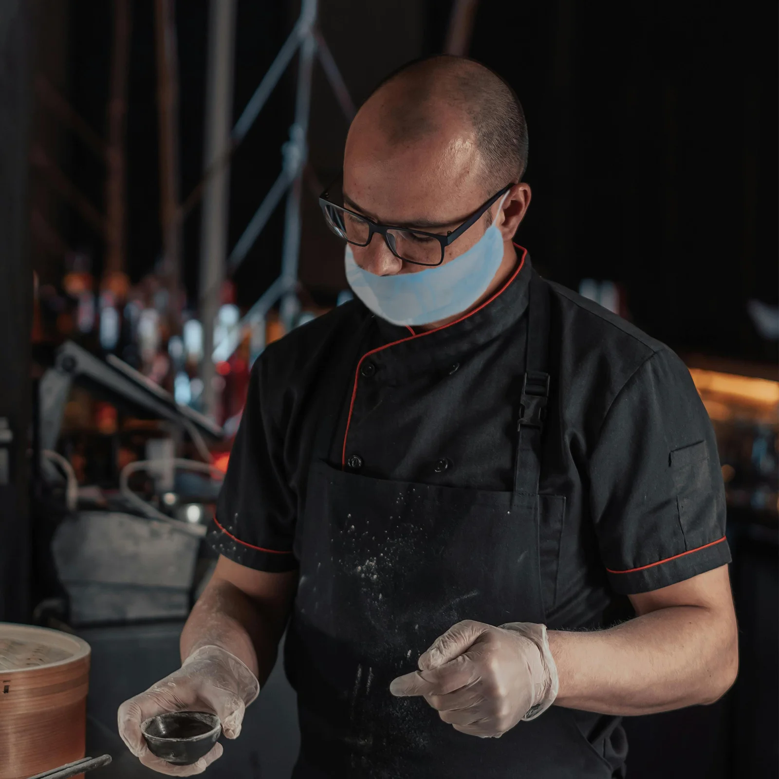 100 pezzi di copertura per barba usa e getta elastica in tessuto non tessuto traspirante per uomo servizio di ristorazione ristorante panetteria uso