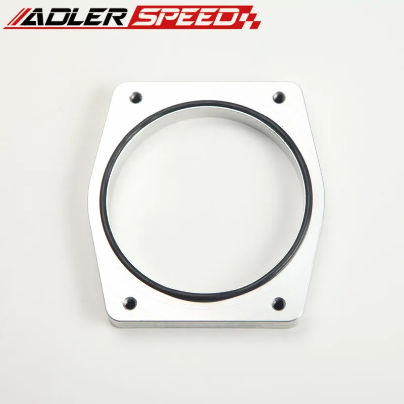 ADLERSPEED New for LS2 LS3 LS7 4-Bolt Throttle Body Aluminum Flange w/ 92mm Opening