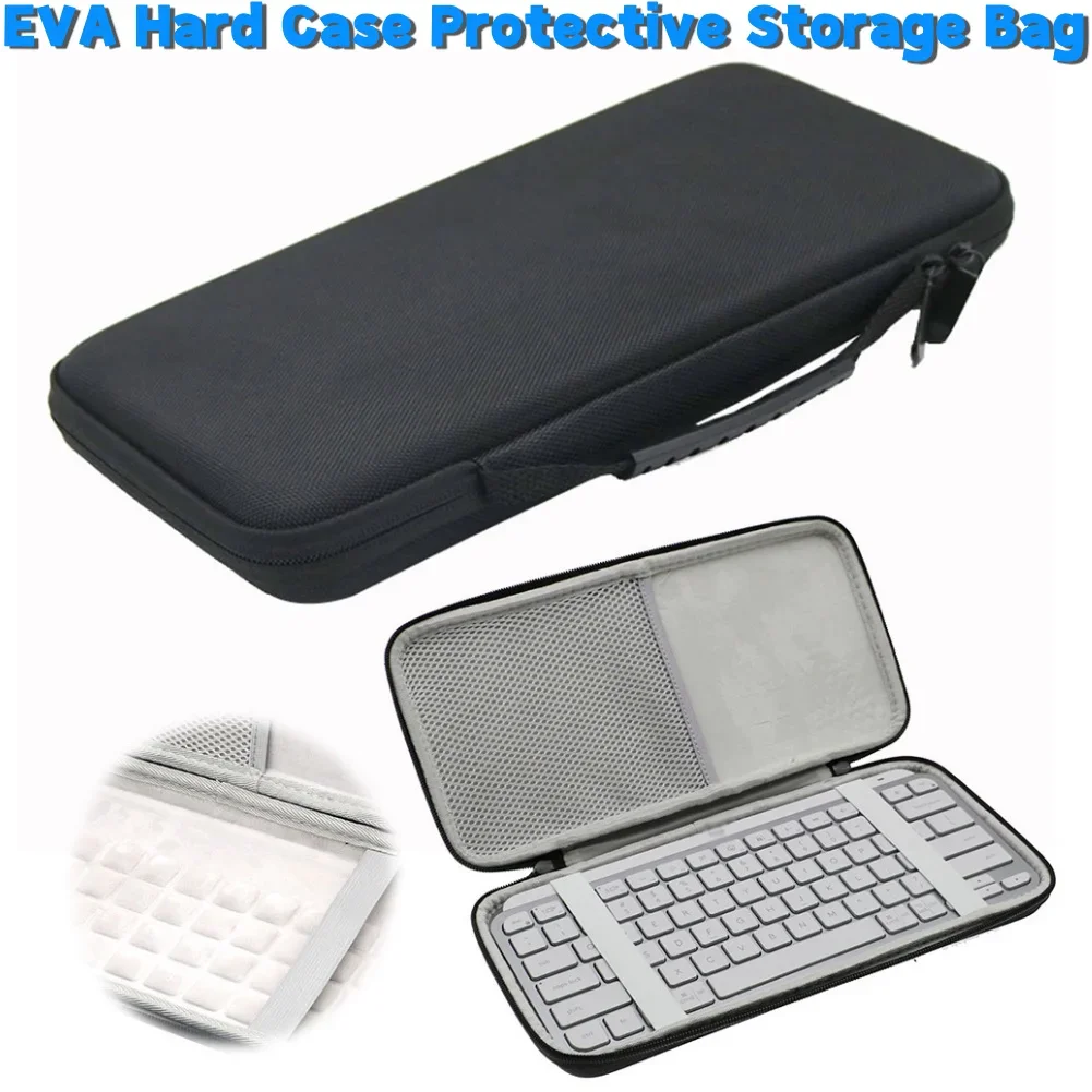 

EVA Hard Case Illuminated Keyboard Storage Bag Travel Carrying Bag for Logitech MX Keys Mini Wireless Keyboard