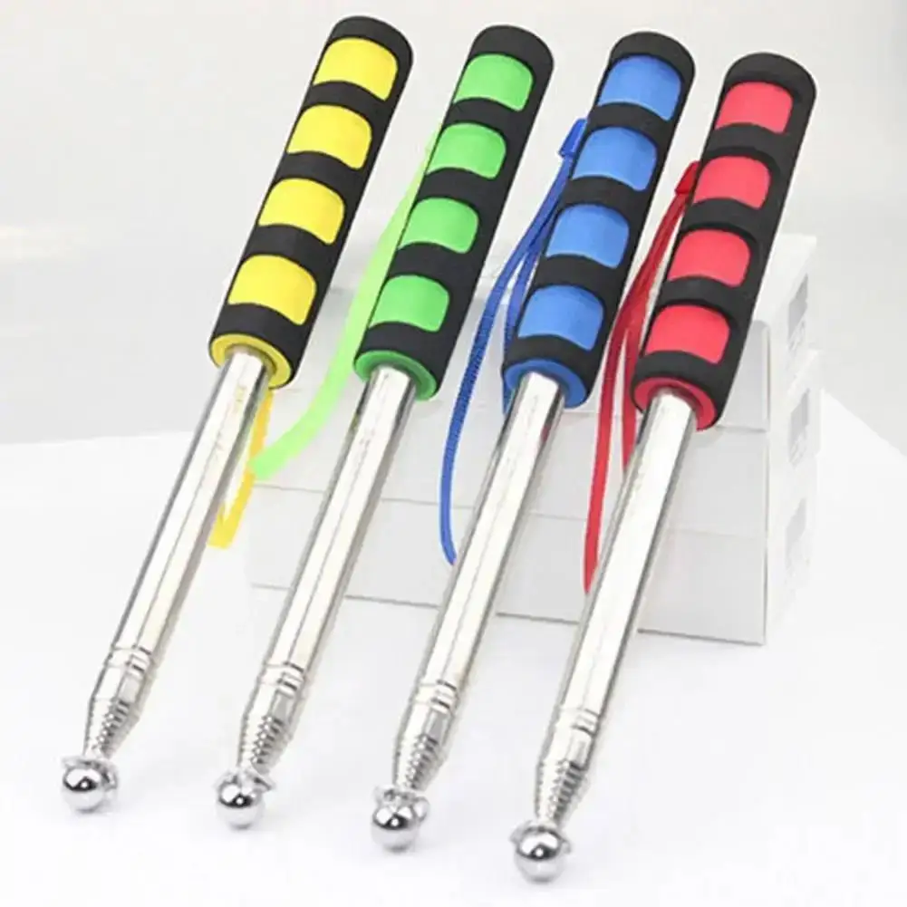 New Sturdy Flag Pole Easy to Carry Telescopic Flagpole Non-slip Handle Portable Handheld Teaching Pointer Stick