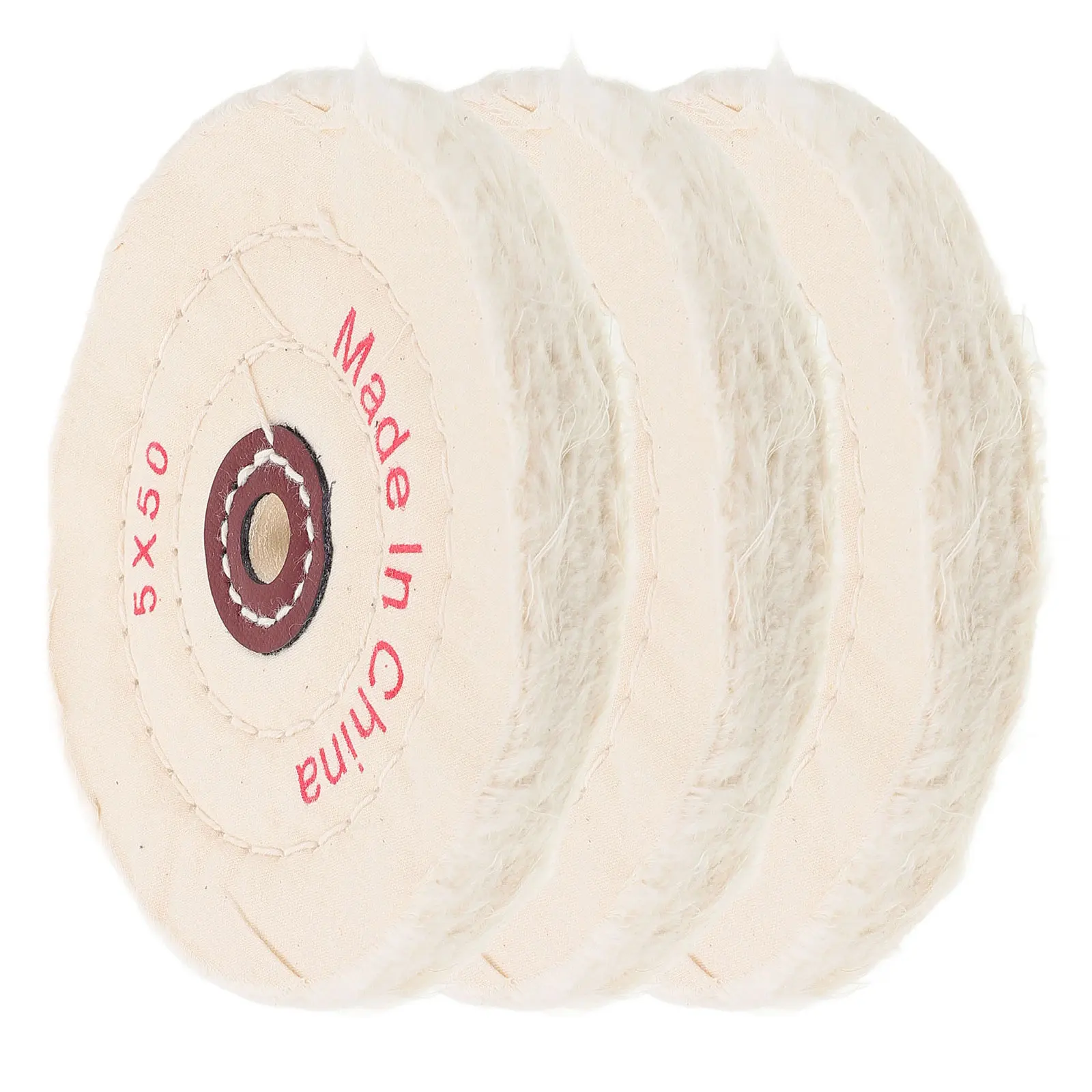 

3pcs Polishing Cloth Wheel Buffing Pads White Jewelry Polishing Wheel Replacement Buffer Discs Bench Grinder Reusable