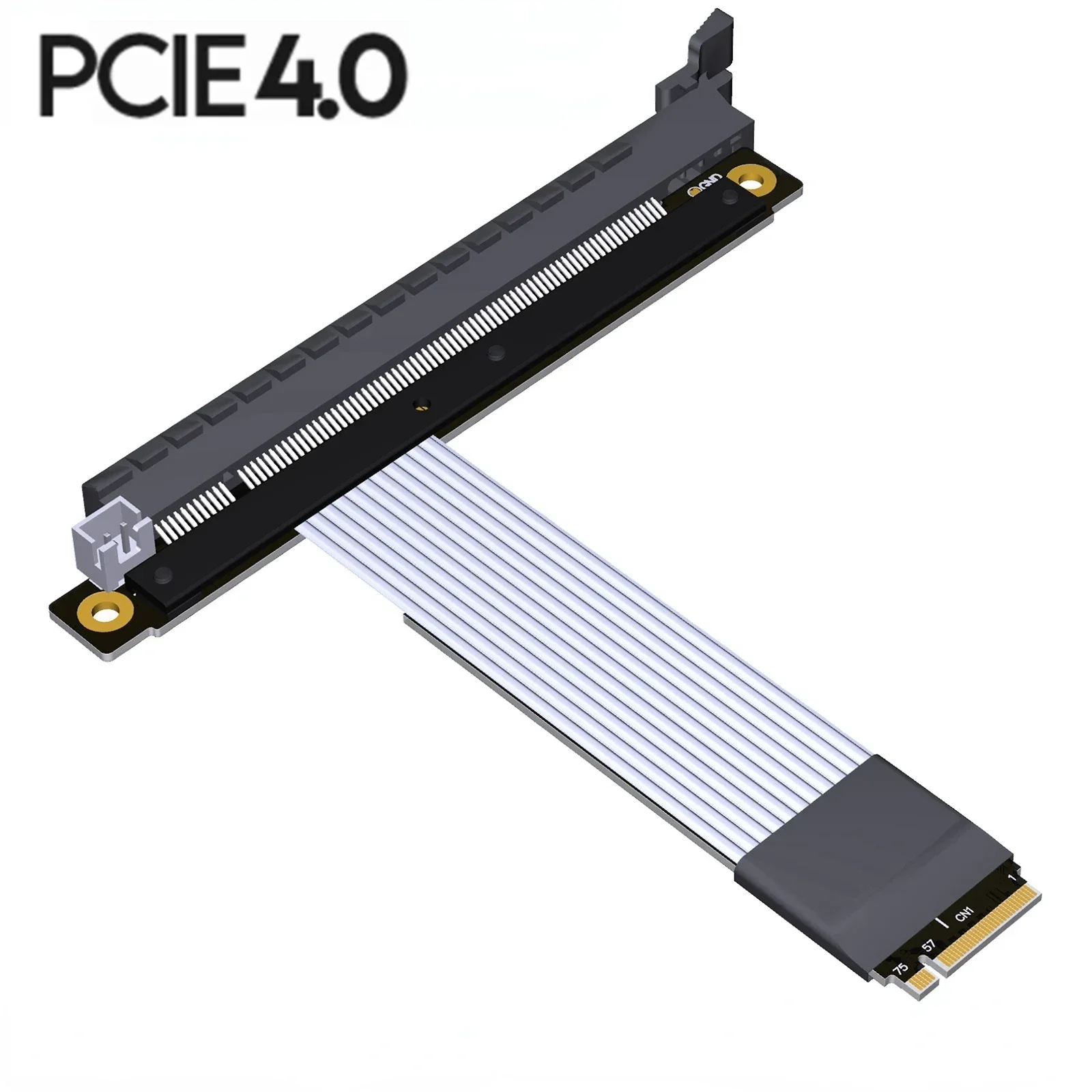 

ADT Universal M.2 NGFF NVMe STX Mainboard Graphics Card Extender GPU to PCIE 4.0 x16 90 Degree Turn Angled 16x M2 Riser Adapter