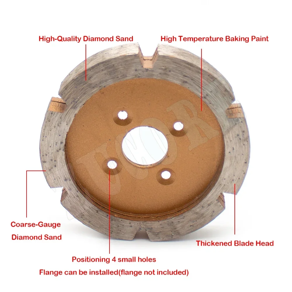 90MM Diamond Saw Blade 3-15MM Thickened Carving Blade Stone Wall Concrete Floor Slotting Dry Cutting Sintering Grinding Blade