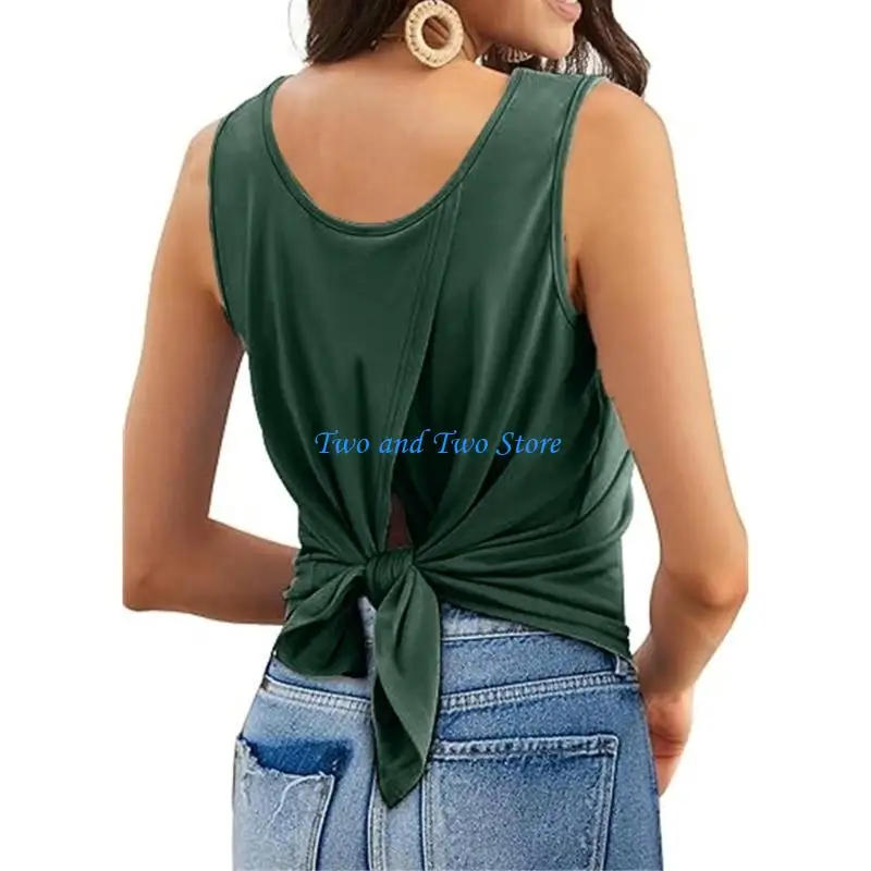 

HX6F Active Wear Women's Sleeveless Top Cooling Breathable Tops Comfortable for Flexibility Summer Wear