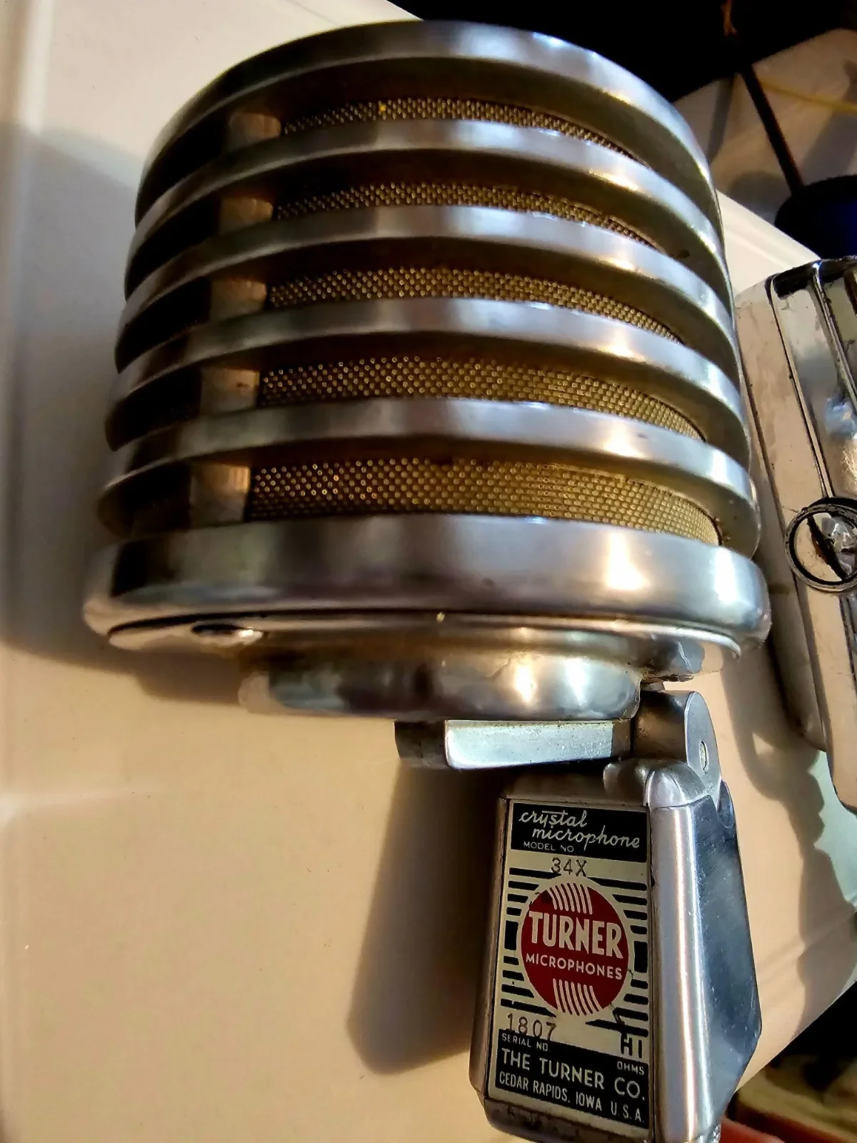 تيرنر 34X ميكروفون كريستال عتيق من الخمسينيات #1