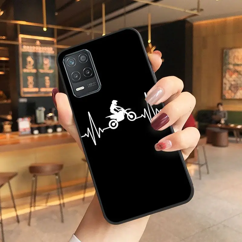 funda Motorcycle Heartbeat Phone cover For oppo Realme C25Y C55 C25S S21Y C11 6i 9i 7pro 8pro 9pro 11pro plus 10 Cases coque