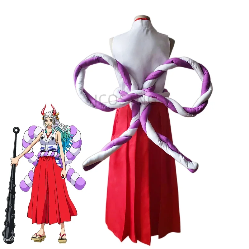 Yamato Hot Selling Anime ONE PIECE Full Set Top Skirt Unisex Adult Kids Halloween Party Stage Performance Cosplay Costume