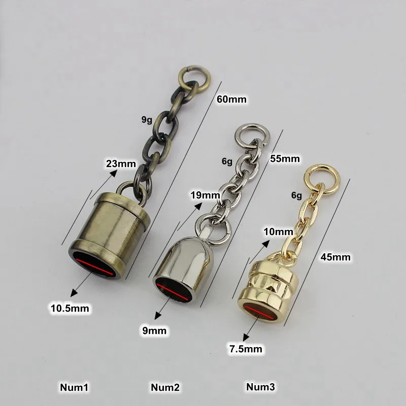 10-50pcs fringe metal Chain bell tassel pendant handbag tassel cap hanger hardware bags accessories screw connector hanger