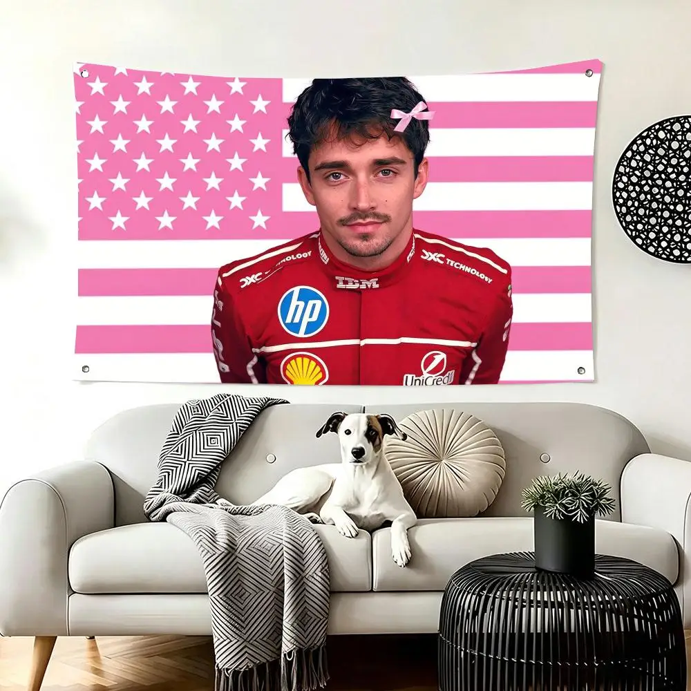 Driver L-Leclerc Flags  For Living Room Home Dorm Decor Wall Outdoor Camping Party Banner Gifts