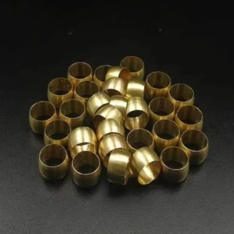 

Brass Olive Barrel Compression Sleeve Ferrule Ring Inner Hole 3 4 5 6 6.35 8 10 12 14 16MM