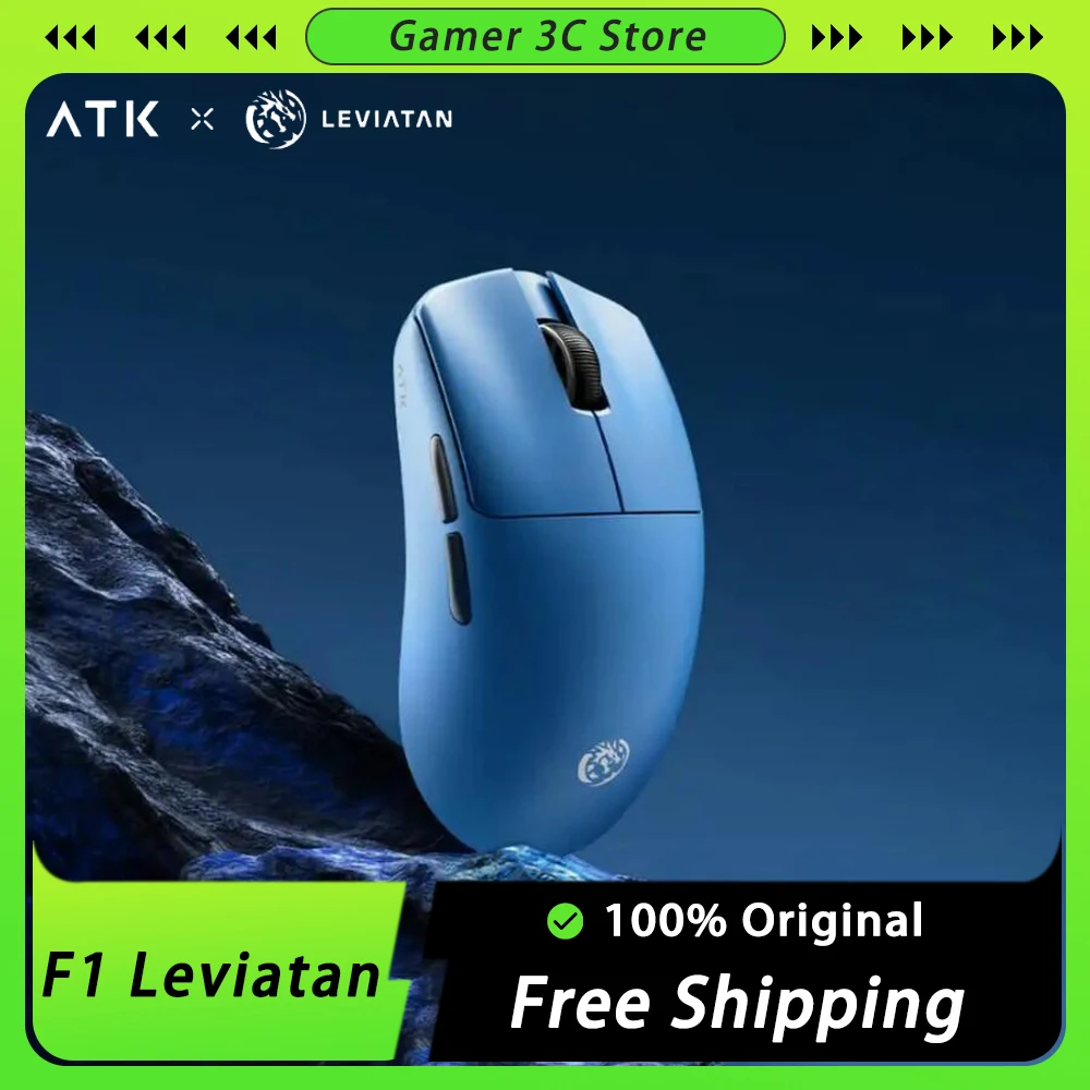 ATK Blazing Sky F1 Leviatan Mouse Dual Mode Wireles Accessory laptop Mouse 8K Polling Rate Lightweight Office Game Mice Custom