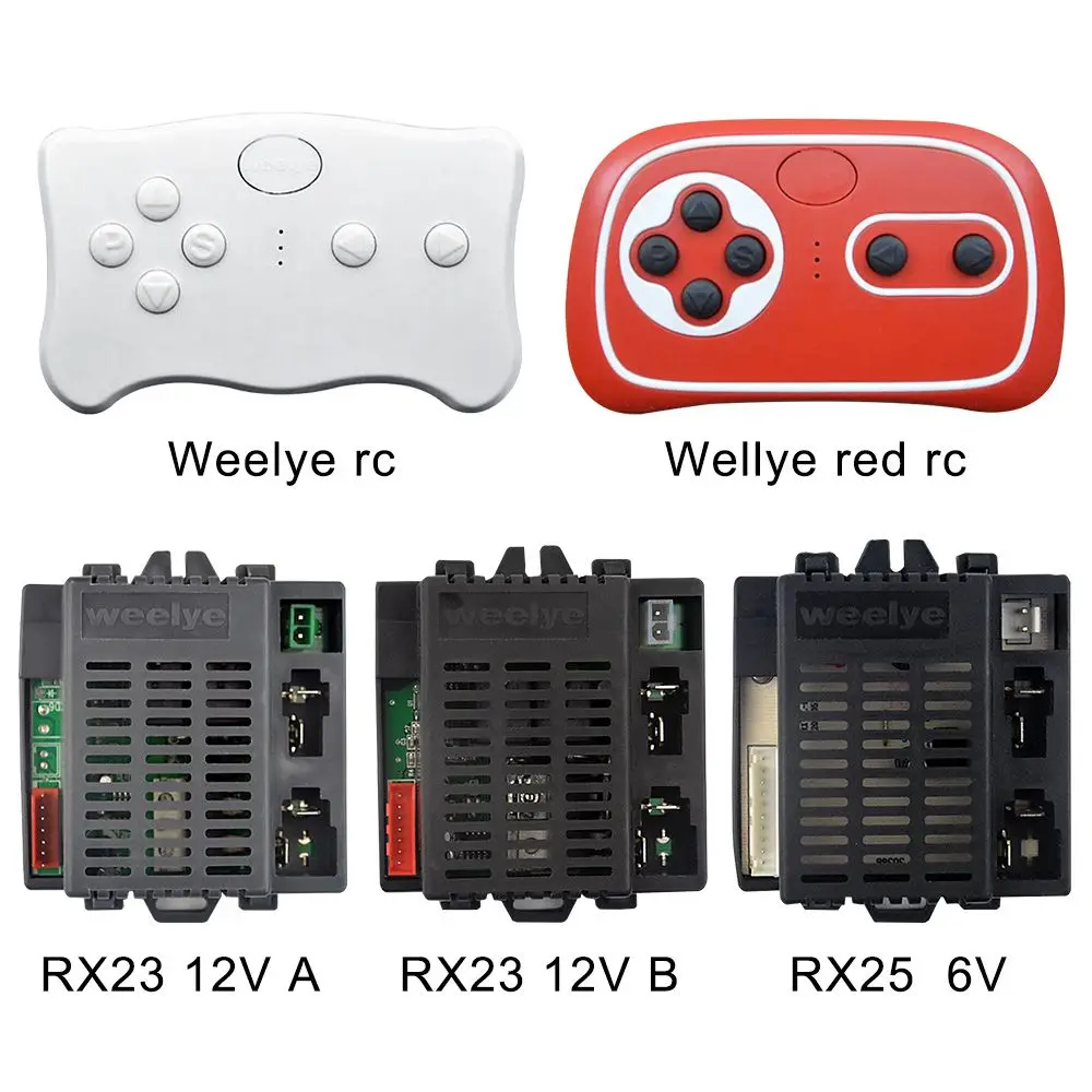 6 V/12 V RX23 RX18 Wellye çocuk Elektrikli Araba 2.4G Bluetooth Uzaktan Kumanda Alıcısı Pürüzsüz Başlangıç Fonksiyonu ile Sürme Oyuncak