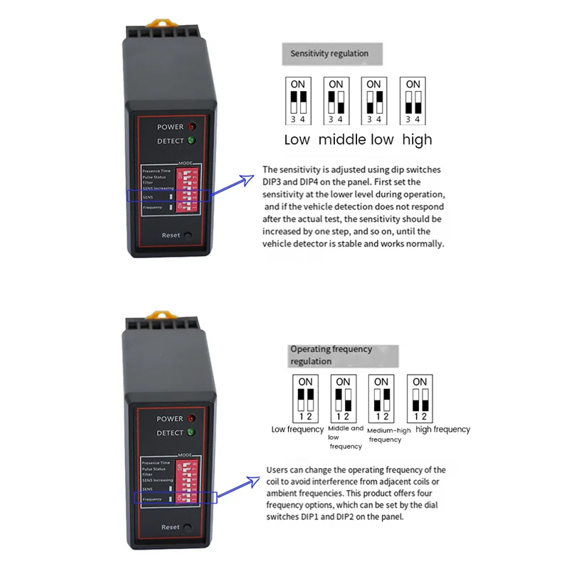 PD132 Single Channel Inductive Vehicle Loop  Replacement For Car Parking Lot Vehicle Loop  ENGLISH VERSION