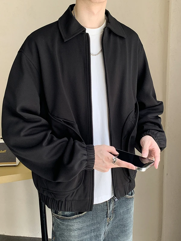 

Мужская короткая куртка-пилот Cleanfit в мотоциклетном стиле с воротником, повседневная, весна-осень, из полиэстера и нейлона