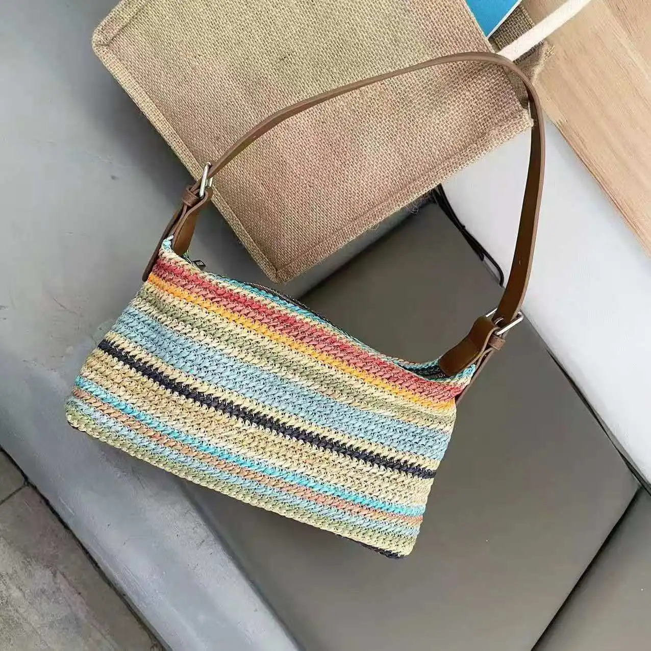 2026 Summer fashion minimalist large capacity multi-color women's bag versatile and casual crossbody bag