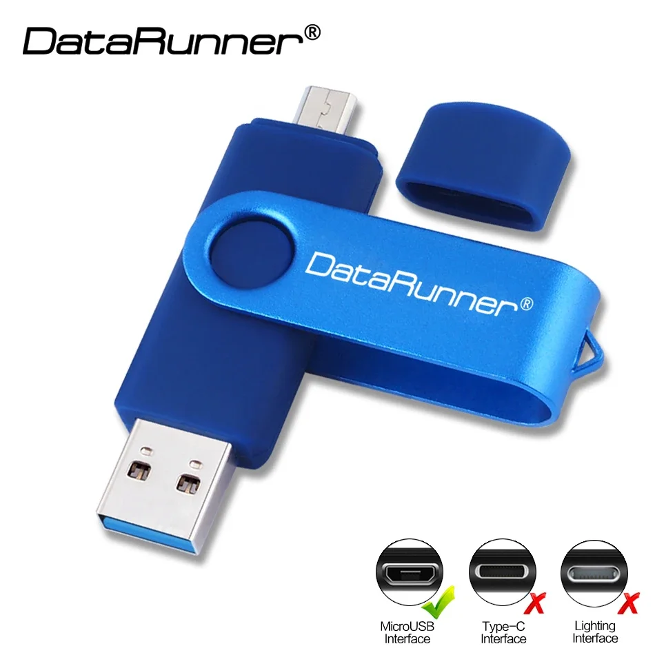 

Флеш-накопитель DataRunner USB 3,0 OTG, USB флеш-накопитель, 16 ГБ, 32 ГБ, 64 ГБ, 128 ГБ, 256 ГБ, флешка, высокоскоростной флеш-накопитель USB 3,0, карта памяти