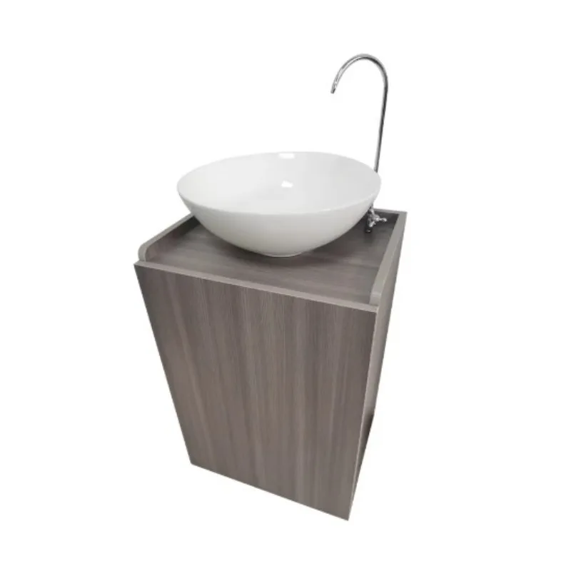 Mobile sink solid wood electric washbasin water storage office shop beauty salon sink drain-free pipe