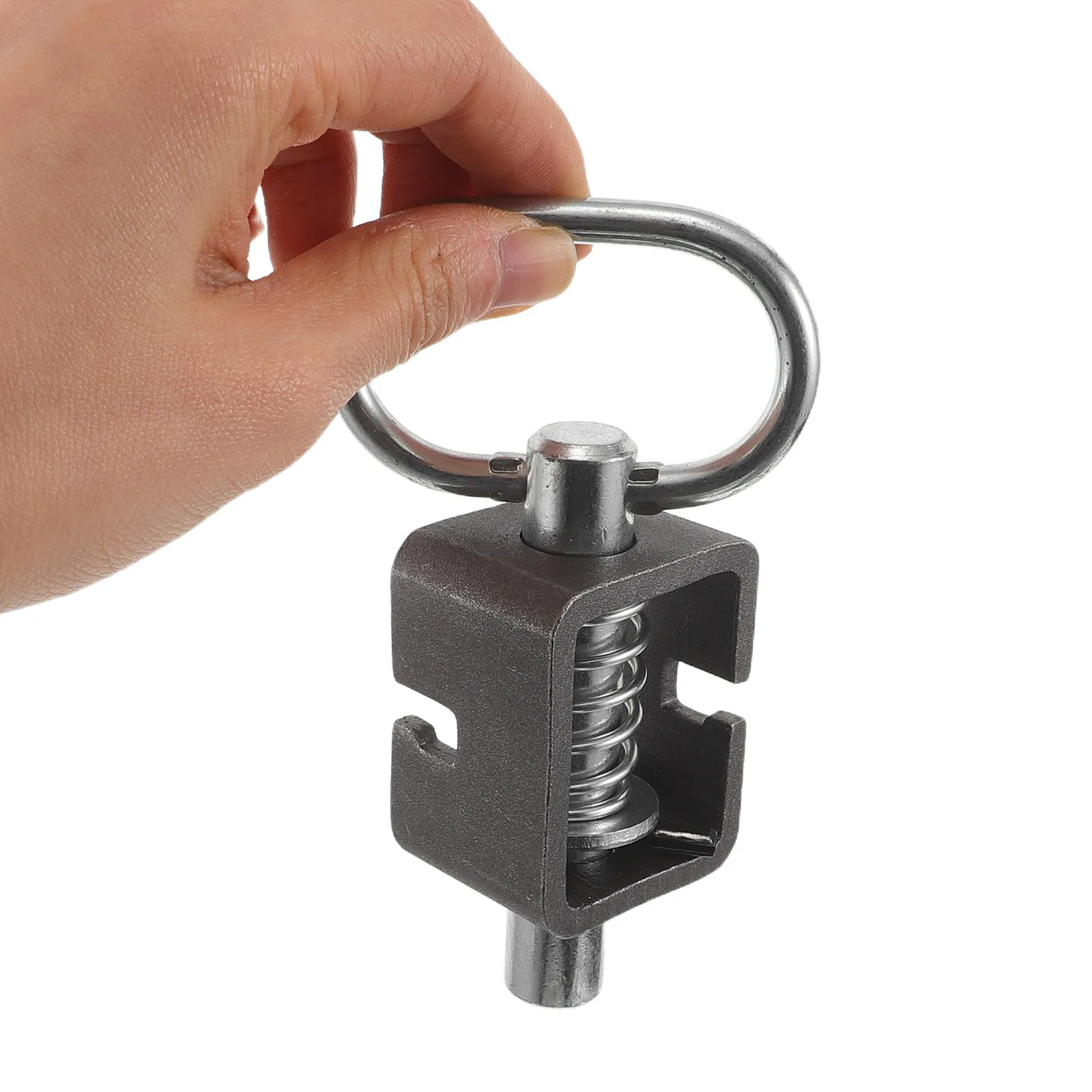 2Pcs Trailer Door Spring Latch Weldable Heavy Duty Stainless Steel Locking Mechanism for Utility Enclosed Cargo Trailer Gate