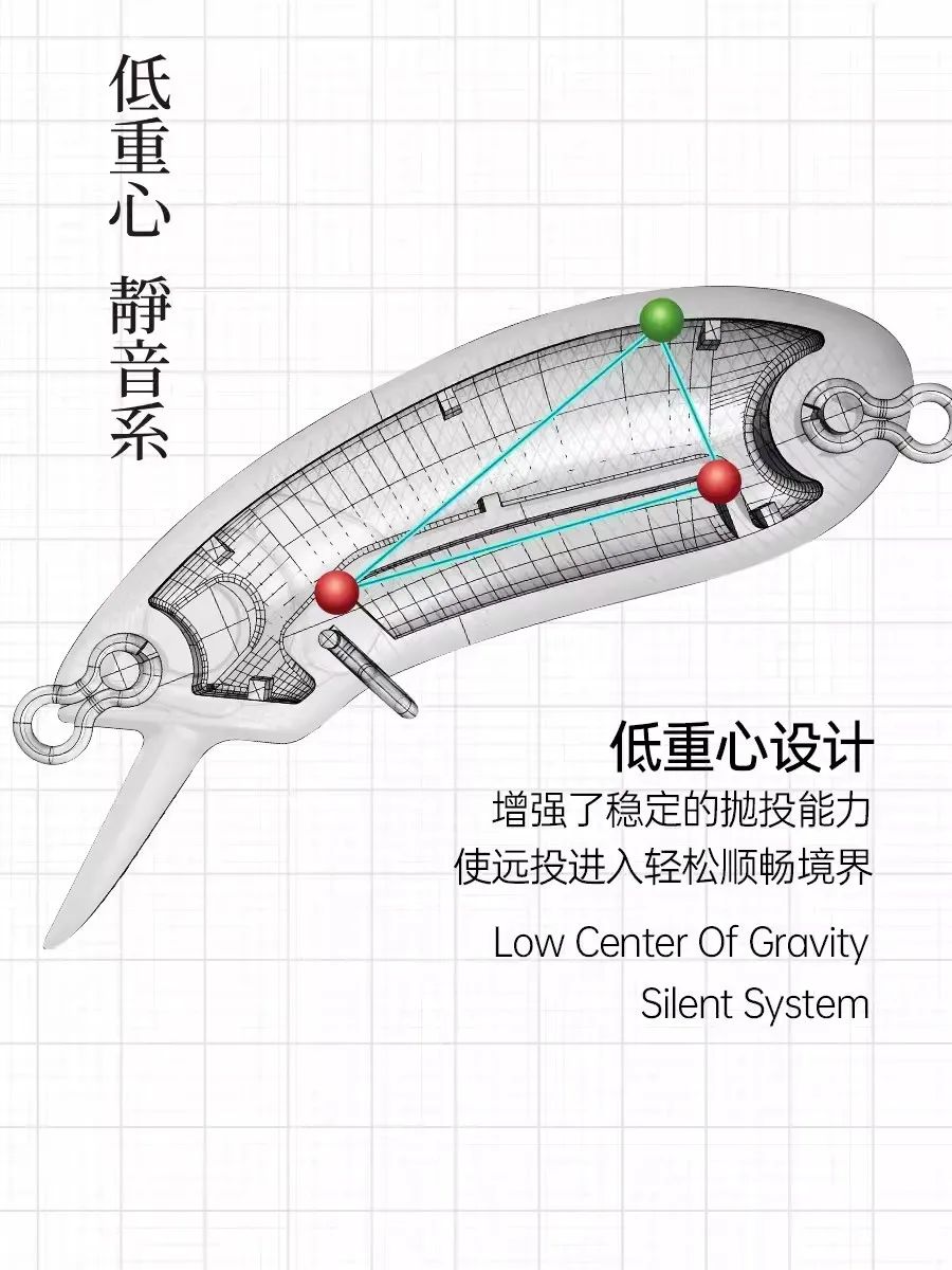 Lurefans 싱킹 미노우 낚시 루어, 저중심 무음 시스템, 인공 워블러, 가짜 미끼, CC35, CC40, 3g, 4.3g, 2024 신제품