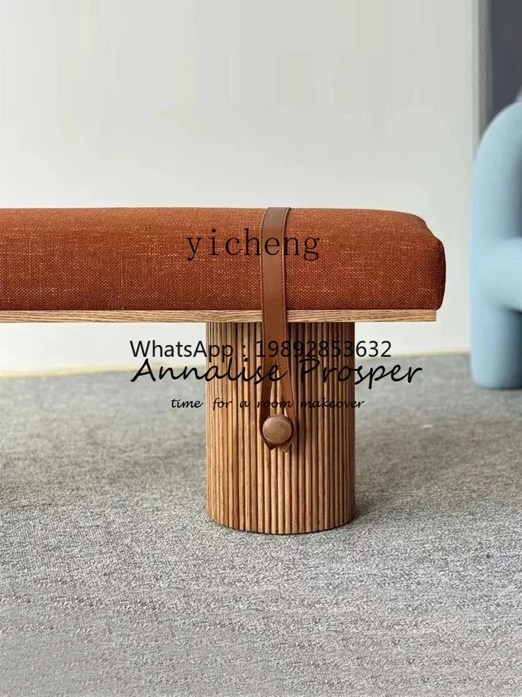 ACC  Household Master Bedroom Solid Wood Bed End Stool Sofa Long Stool Cloakroom Shoe Changing Stool