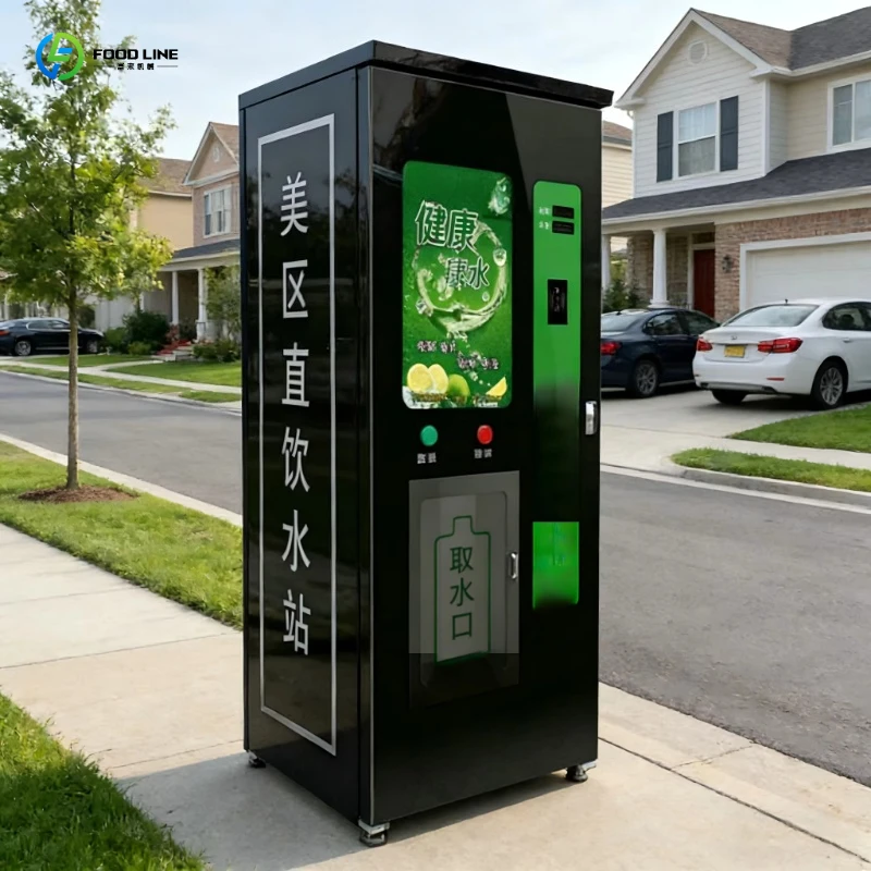 Automatic Large Outdoor Automatic Purified Drinking Vending Water Machine for 100 to 300 People Capacity Wholesale