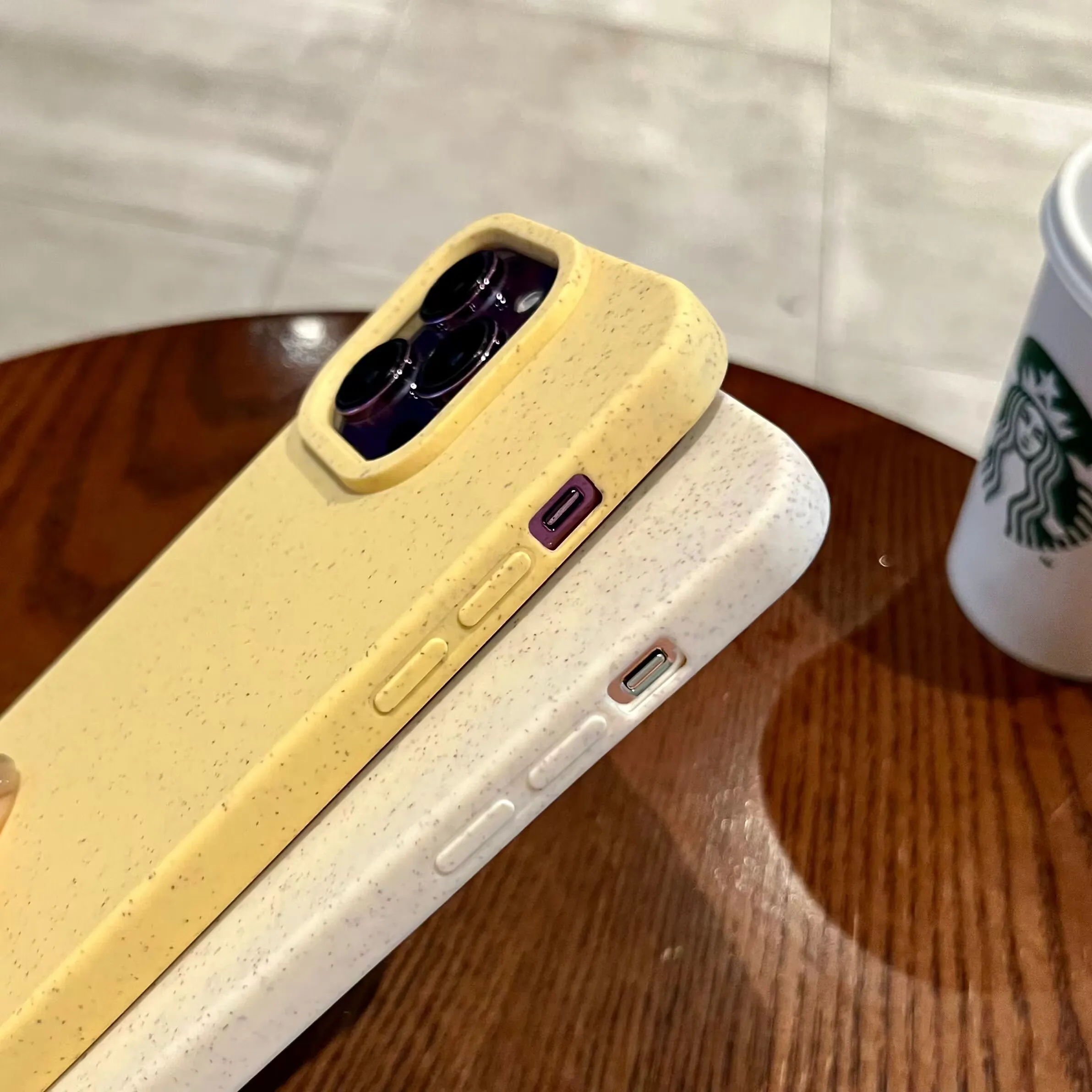 Eco Biodegradable Wheat Straw Soft Silicone Case For iPhone 15 11 12 13 14 Pro Max 7 8 14 Plus XR XS Max SE 2 3 Shockproof Cover view 4