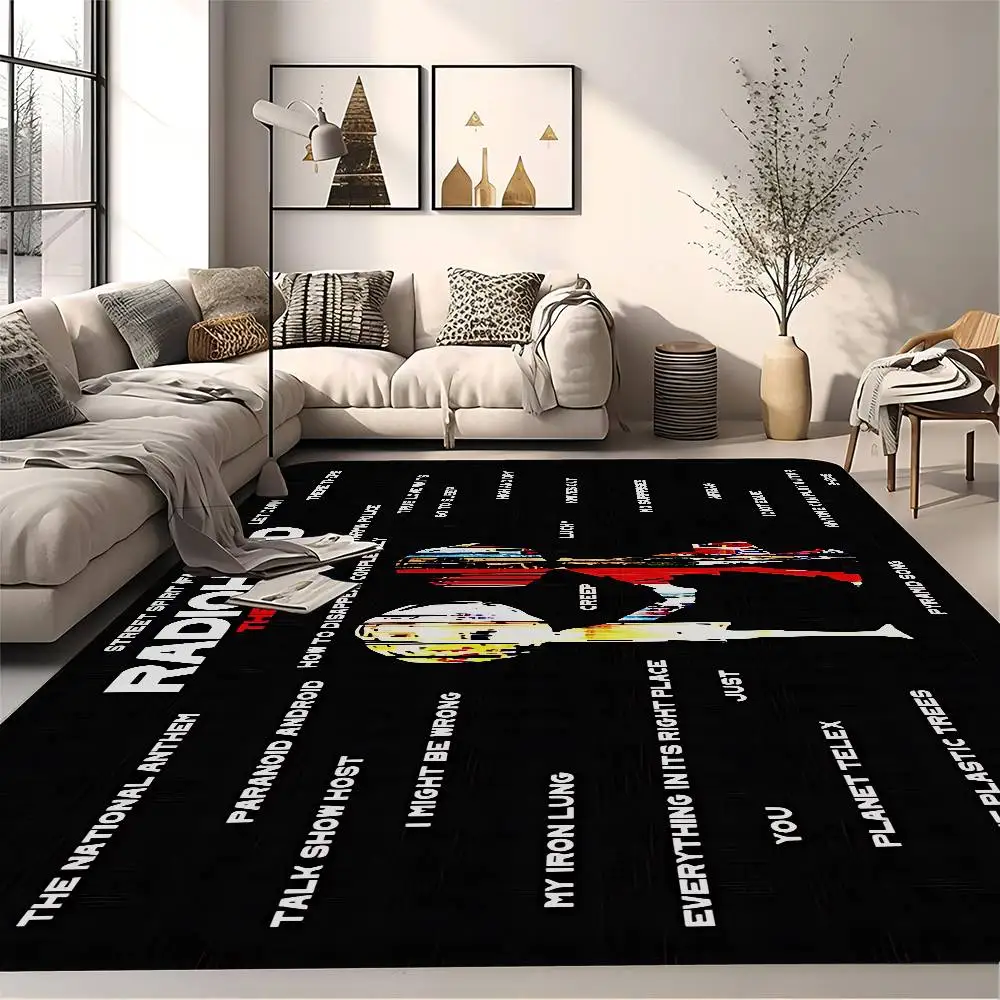 Classic R-Radiohead Rap Band Floor Mat Rectangle Anti-slip Home Soft Badmat Front Door Indoor Outdoor Mat Hotel Decor Mat