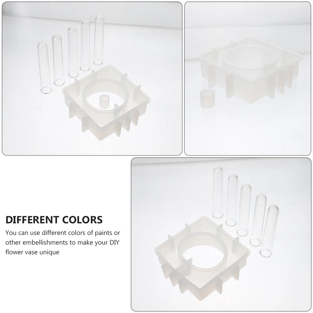 

1 set Crystal Epoxy Vase Mold For Diy Hydroponic Plant Propagation Reusable Silicone Vase Making Mold Jewelry Craft Tool