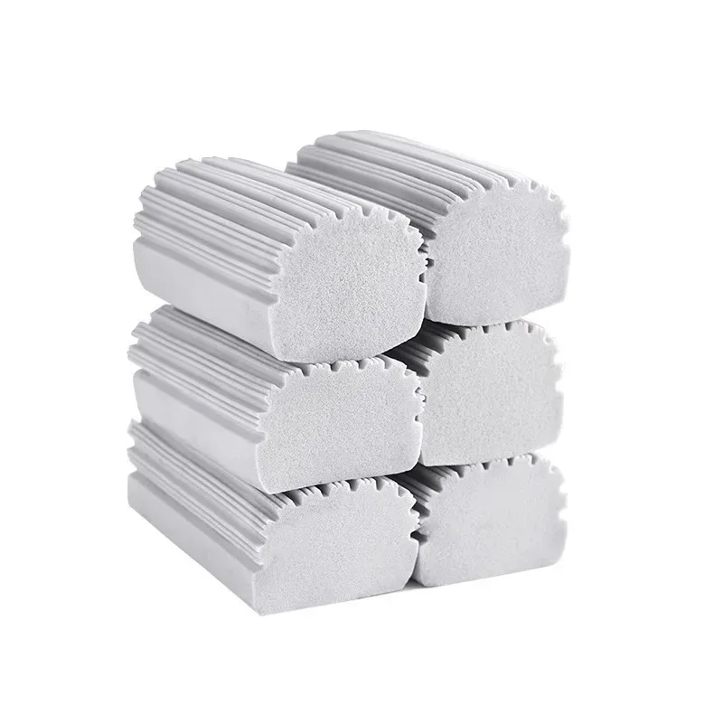 2/6PCS Sponge Damp Clean Duster for Cleaning Blinds Glass Baseboards Vents Railings Mirrors Window Magical Dust Cleaning Sponges