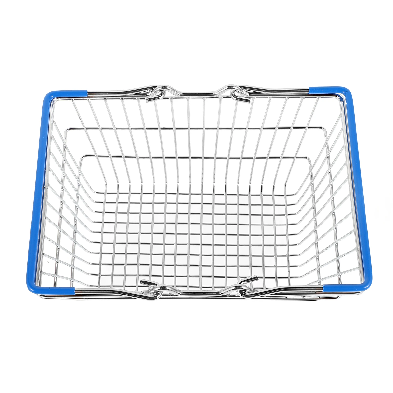 Mini Shopping Basket For Kids Realistic Iron Design Portable Storage Hamper Multifunctional Kids Laundry Grocery Baskets