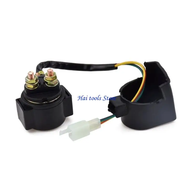 X37E GY6 Starter Solenoid for 125cc ATV Dirt Bikes Scooters Go Kart for Chinese ATVs for TaoTao, Buyang, Coolsport