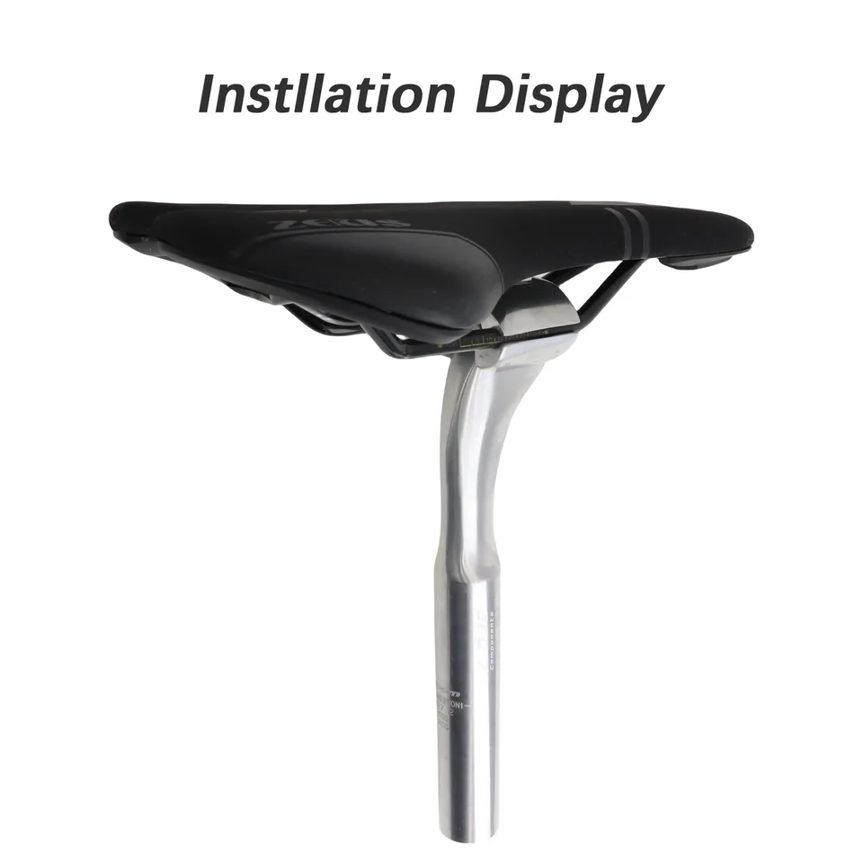 DJC自転車シートポスト 25.4 26.8 27.2x230mm シートチューブ クロム