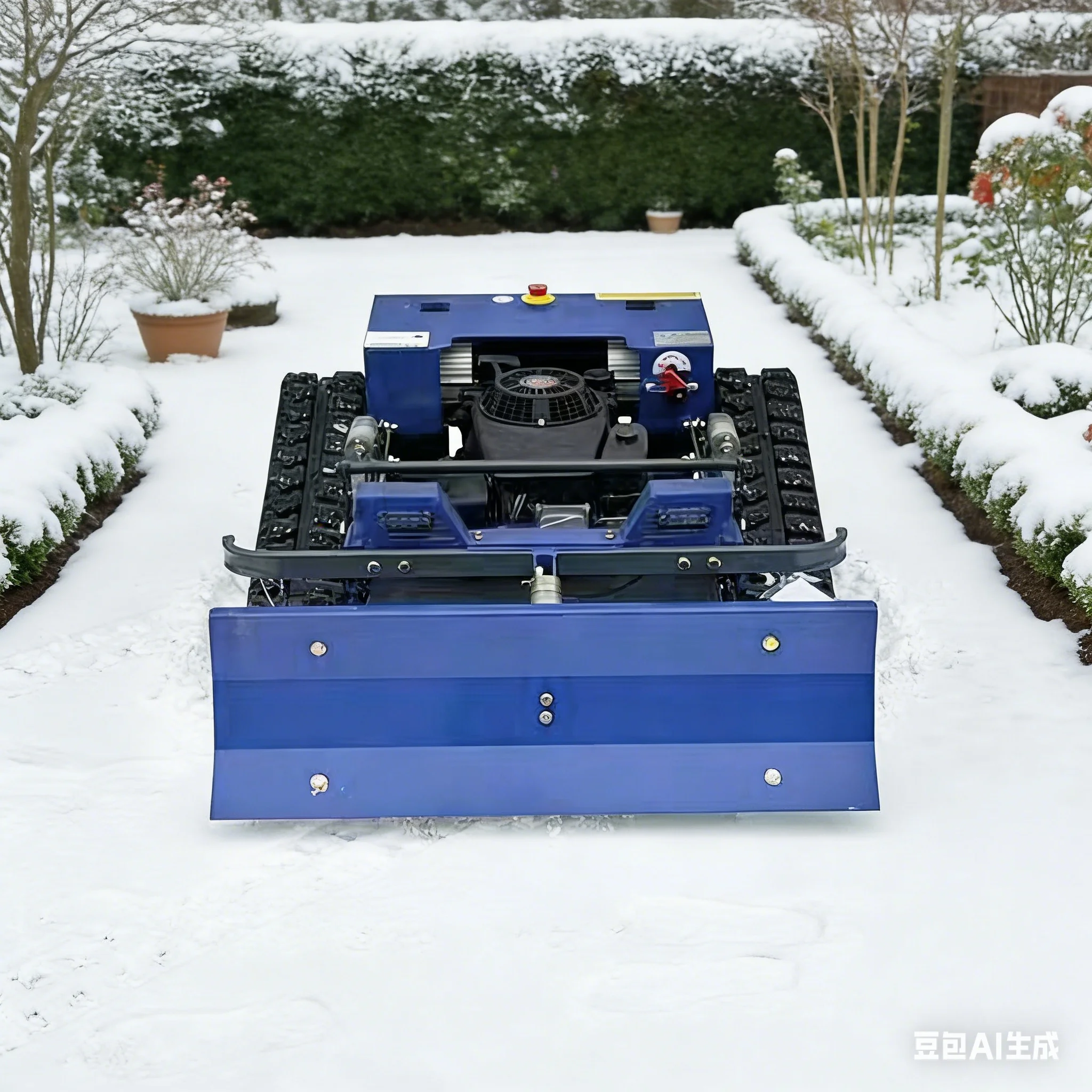 Customized all terrain remote control Lawn Mower for large private manor lawn rockery undulating slope precise trimming full