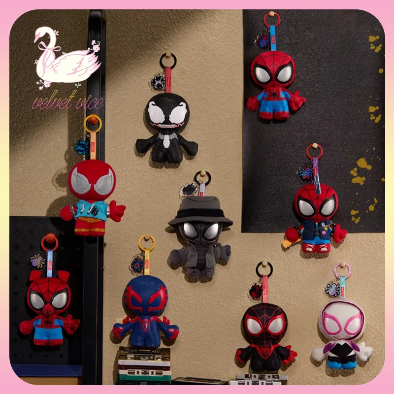 Figurines en vinyle de la série Spider-Sense Marvel Spider-Man, boîte mystère, pendentifs en peluche, figurines mignonnes, ornements, jouets de collection, cadeau