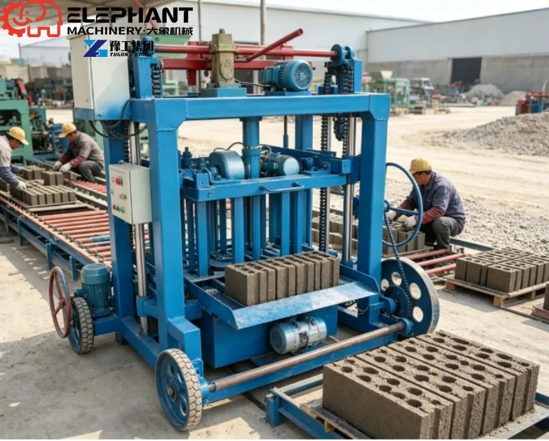 Multifunctional Concrete Block Making Machine, Hollow Solid Paver Brick Integrated Production Equipment