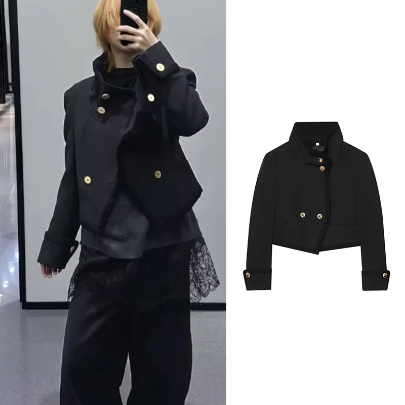 Tidalyf Women's Jackets Spring 2026 New Fashion Slim Short Elegant Warm Spring Coats Chic Youth Travel Joker Street Jacket Coats