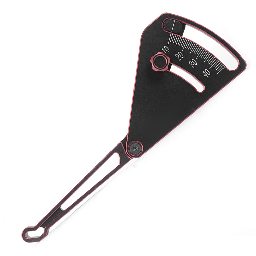 Adjustable Aluminum Alloy Ride Height Gauge 10-45mm High-Precision Markings For 1/8 And 1/10 RC Cars Trucks And Off-Road Vehicle