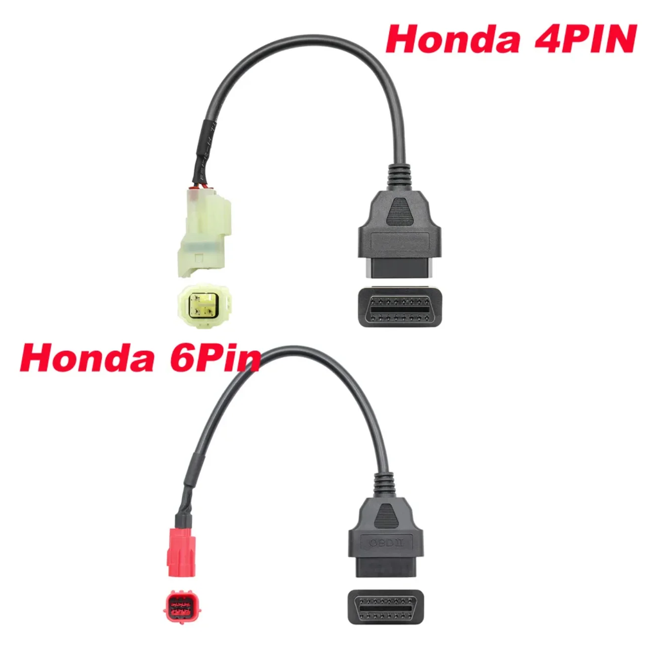 OBD2 Cable For Honda 4Pin 6Pin Motorcycle to OBDII 16 Pin Cable 4 Pin/6 Pin Plug Cable Motorbike Diagnostic Extension Cable