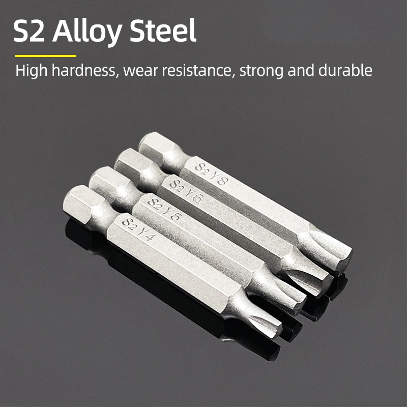 مفك بت مجموعة S2 الصلب 1/4Hex المغناطيسي مفك مسامير مثقاب الخشب إصلاح DIY بها بنفسك أدوات يدوية U على شكل/دراجة/Y-نوع/نجمة/مثلث