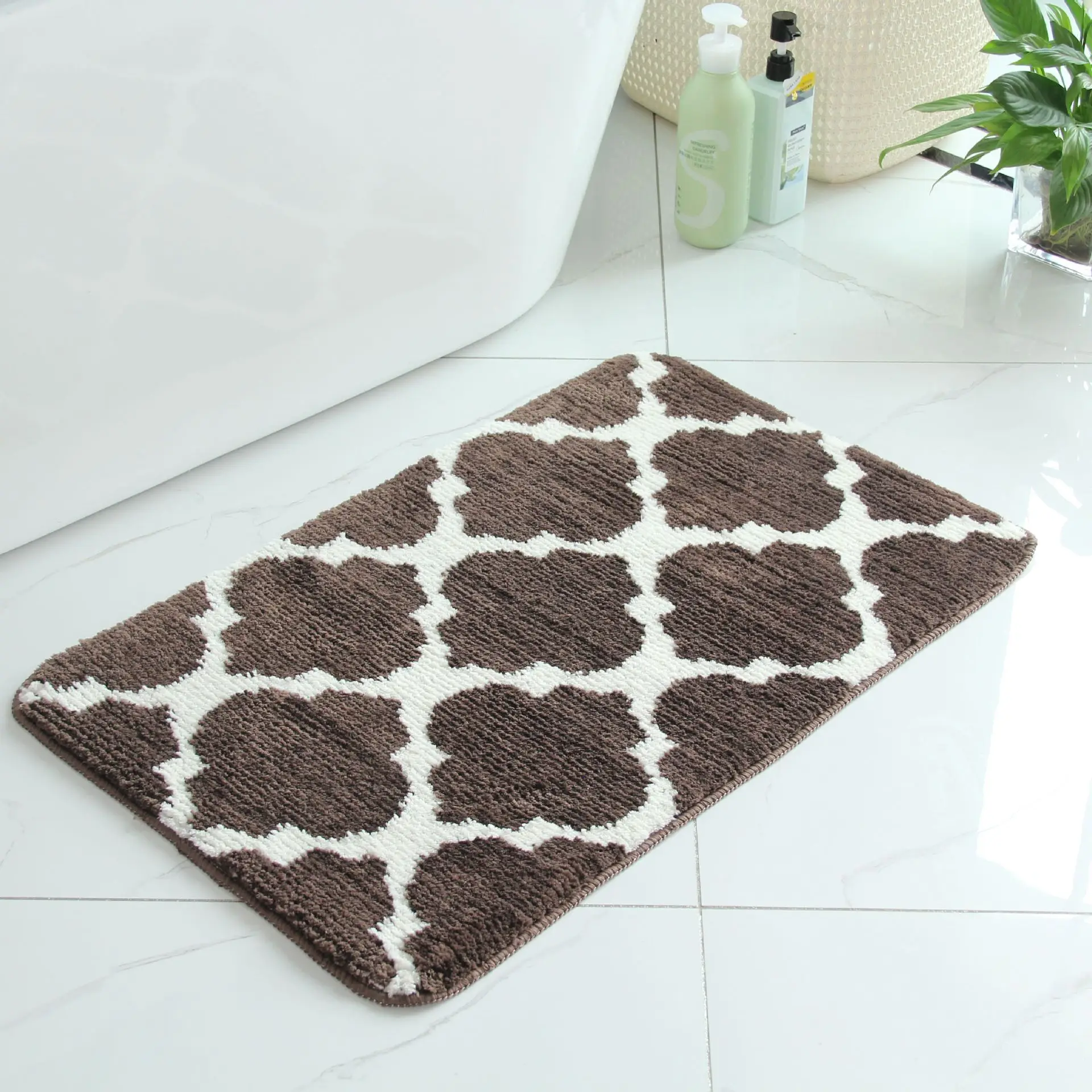 VIKAMA Minimalist Flannel Carpet Luxury Entrance Door Mat For The Foyer, Bathroom, Bedroom, Living Room Rug Home Decoration